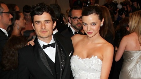 A picture of Flynn's parents Orlando Bloom and Miranda Kerr.
